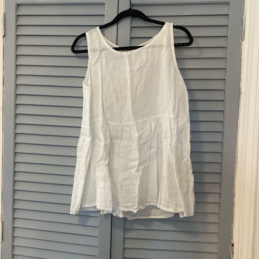 Francesca Bettini size S, white linen blouse